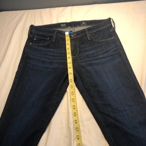 AG Adriano Goldschmied The Stilt Cigarette Leg dark jeans. Size 28R - Picture 3 of 6